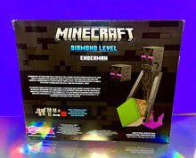 Load image into Gallery viewer, 2023 Mattel Minecraft - DIAMOND LEVEL ENDERMAN Collector Figure