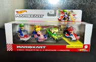 2023 Hot Wheels Mario Kart 4-Pack: Baby Luigi, Baby Peach, Bowser Jr, Baby Mario