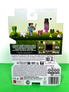 2023 Minecraft Build-a-Portal Action Figure: CREEPER (w/ Gunpowder)