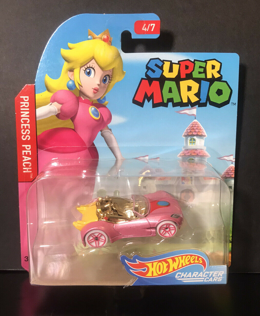 Hot Wheels Super Mario Character Cars Princess Peach 