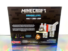 Load image into Gallery viewer, 2023 Mattel Minecraft - DIAMOND LEVEL WOLF Collector Figure