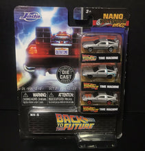 Load image into Gallery viewer, 2020 Jada Nano Hollywood Rides Back To The Future Delorean Time Machine