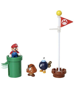 2019 JAKKS Pacific World of Nintendo | Super Mario | Acorn Plains Diorama Set