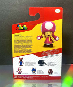 2022 JAKKS Pacific World of Nintendo Mini 2.5" Action Figure: TOADETTE