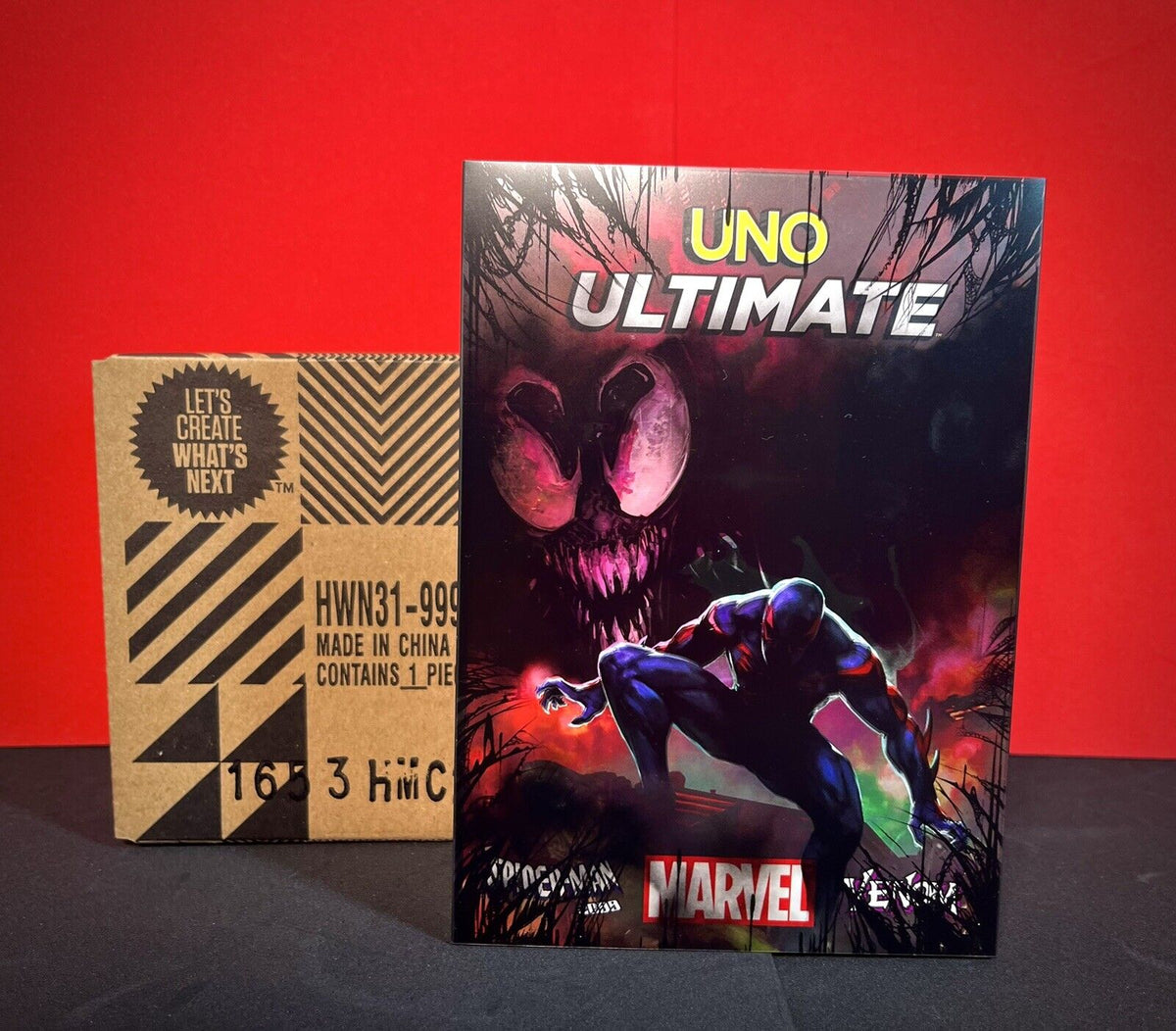 SDCC 2023 UNO ULTIMATE MARVEL SPIDER-MAN store 2099 vs VENOM ADD-ON 2PACK