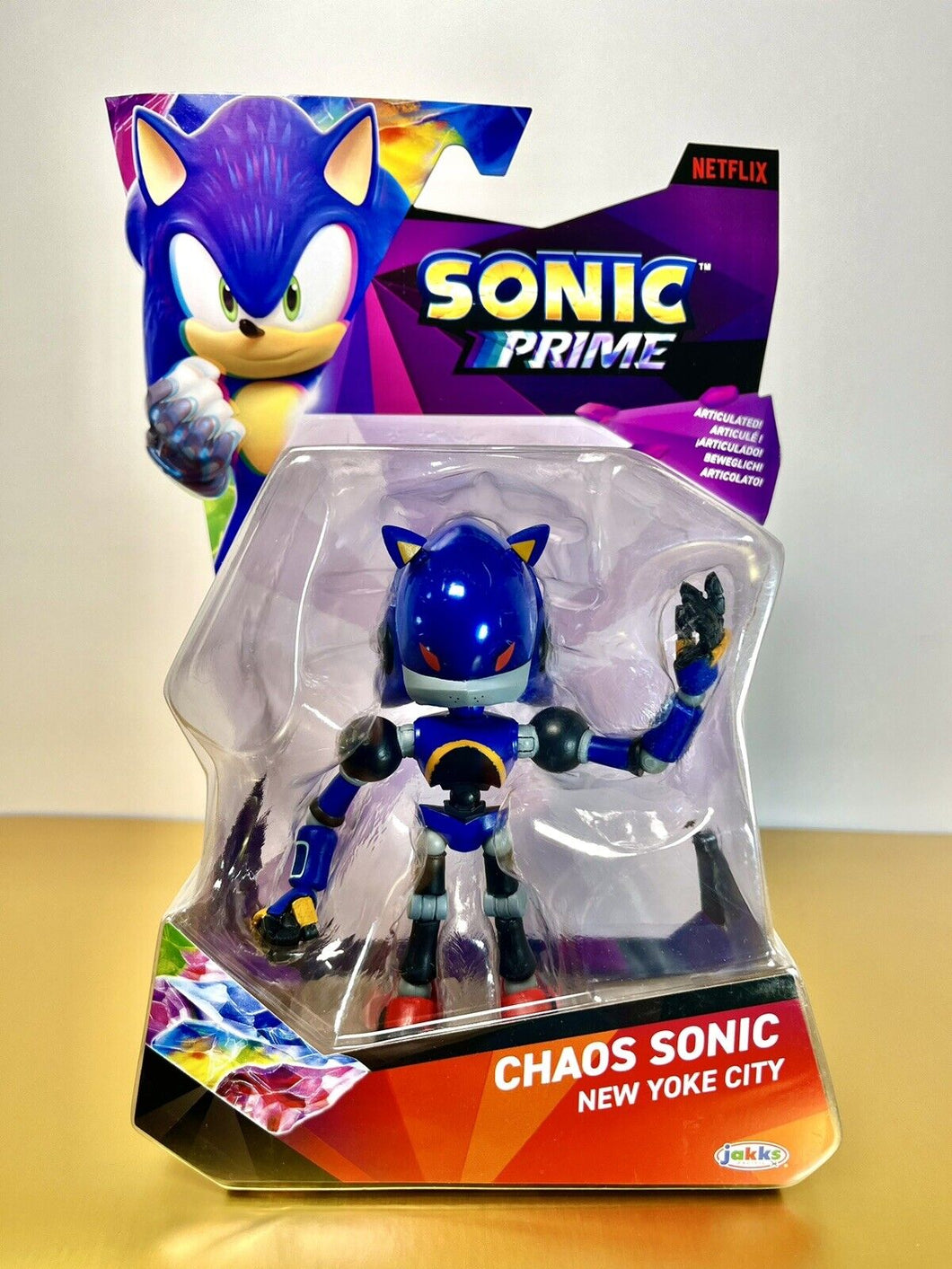 2024 JAKKS Pacifc Sonic Prime [Netflix] Figure: CHAOS SONIC (New Yoke City)