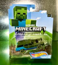 Load image into Gallery viewer, 2020 Hot Wheels Character Cars - Minecraft - ZOMBIE (6/7)