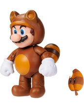 Load image into Gallery viewer, 2024 JAKKS Pacific World of Nintendo Figure: TANOOKI MARIO (w/ Super Leaf)