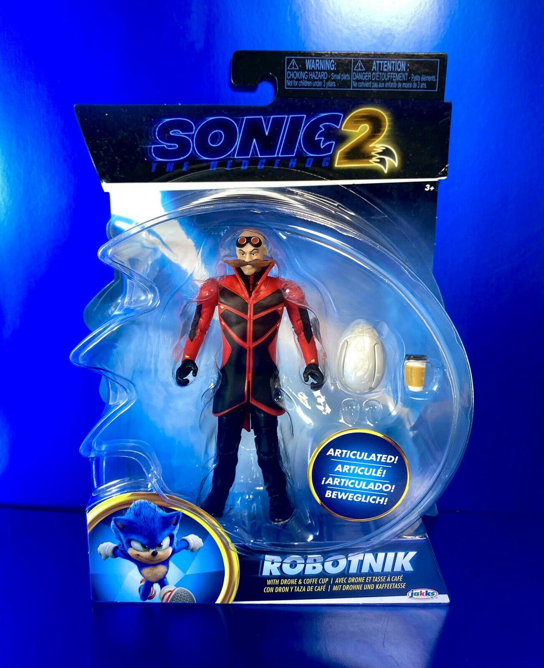 2022 JAKKS Pacific - Sonic the Hedgehog 2 (Movie) - ROBOTNIK (w/ Drone & Coffee)