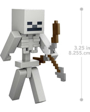 Load image into Gallery viewer, 2022 Minecraft Build-a-Portal Action Figure: SKELETON (w/ Bow &amp; Arrow)