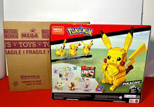 Load image into Gallery viewer, 2020 Mega Construx Wonder Builders - Pokémon - Jumbo PIKACHU Set (825 pieces)