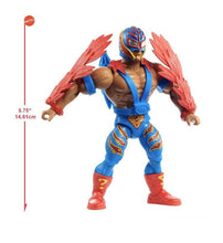 Load image into Gallery viewer, Masters of the WWE Universe - Rey Mysterio - “Heroic High Flyer” Mattel Figure