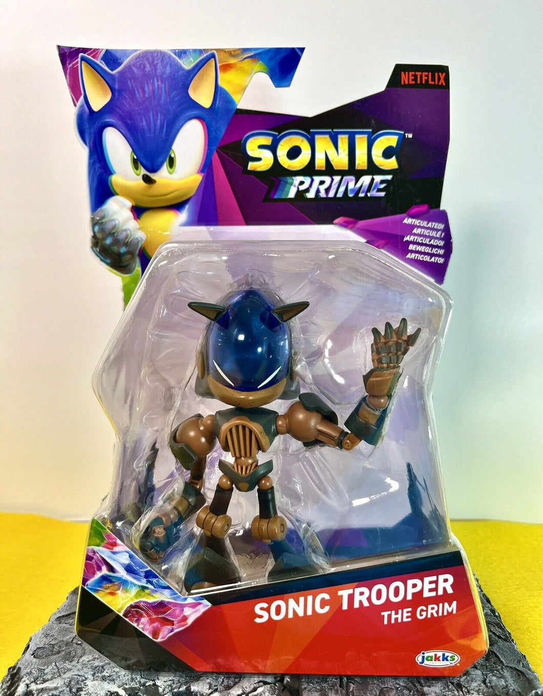 2024 JAKKS Pacifc Sonic Prime [Netflix] Figure: SONIC TROOPER (The Grim)