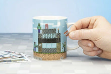 Load image into Gallery viewer, Paladone MINECRAFT BUILD A LEVEL MUG (w/ 4 Re-Usable Sticker Sheets)