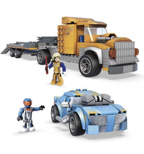 Load image into Gallery viewer, 2022 MEGA Construx Hot Wheels Building Sets - TWINDUCTION HAULER PACK Racing Set