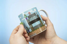 Load image into Gallery viewer, Paladone MINECRAFT BUILD A LEVEL MUG (w/ 4 Re-Usable Sticker Sheets)