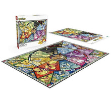 Load image into Gallery viewer, 2020 Buffalo Games - Pokémon - Eevee&#39;s Stained Glass - 500 Piece Jigsaw Puzzle