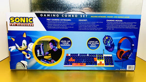 2021 SAKAR - Sonic The Hedgehog Gaming Combo Set With Keyboard, Headset, & Mouse