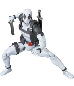 2023 Medicom Toy Mafex - White Deadpool (X Force Ver) Action Figure No. 172