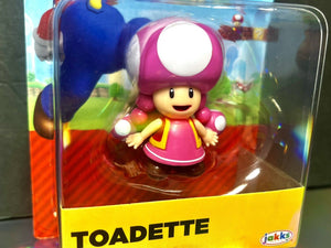 2022 JAKKS Pacific World of Nintendo Mini 2.5" Action Figure: TOADETTE