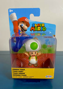 2021 JAKKS Pacific World of Nintendo Mario Mini 2.5" Action Figure: GREEN TOAD