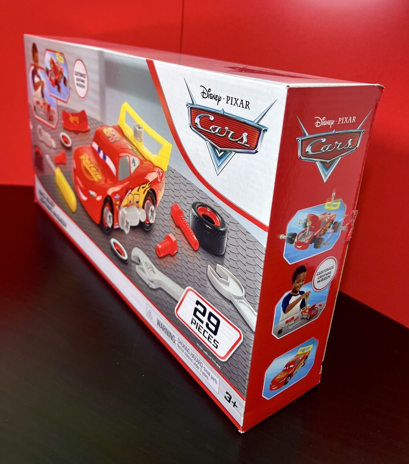 2023 Disney Pixar Cars Race Ready Lightning McQueen Tool Kit Florida Toy Store