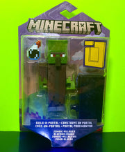 Load image into Gallery viewer, 2022 Minecraft Build-a-Portal Action Figure: ZOMBIE VILLAGER (w Weakness Potion)