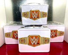 Load image into Gallery viewer, WWE Officially Licensed Women’s championship Tin Lunch Box