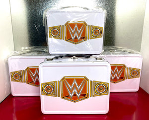 WWE Officially Licensed Women’s championship Tin Lunch Box