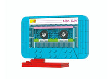 Load image into Gallery viewer, 2023 Brickcraft Retro Builds: MTV CASSETTE Brick Building Set (80pcs)