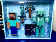 Load image into Gallery viewer, 2022 SDCC Mattel Creations Excl - Minecraft DIAMOND LEVEL STEVE Collector Figure