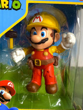 Load image into Gallery viewer, 2021 JAKKS Pacific Super Mario Action Figure: BUILDER MARIO w/ Utility Belt (#12