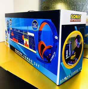 2021 SAKAR - Sonic The Hedgehog Gaming Combo Set With Keyboard, Headset, & Mouse