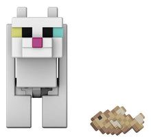 Load image into Gallery viewer, 2023 Minecraft Build-a-Portal Action Figure: WHTE CAT (w/ Cod)