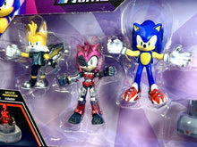 Load image into Gallery viewer, 2023 JAKKS Sonic Prime New Yoke City 3-Pack - Sonic, Tails Nine, &amp; Rusty Rose