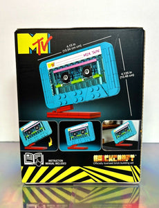 2023 Brickcraft Retro Builds: MTV CASSETTE Brick Building Set (80pcs)