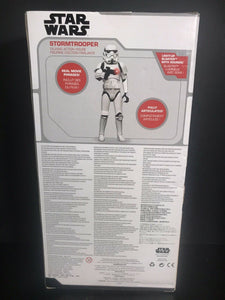 TALKING STORMTROOPER w/ LIGHT UP BLASTER! 13" 15+ phrases Star Wars Disney