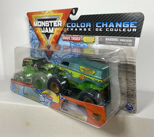 2020 Monster Jam Color Change 2-Pack: GRAVE DIGGER & MYSTERY MACHINE