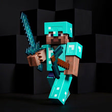 Load image into Gallery viewer, 2022 SDCC Mattel Creations Excl - Minecraft DIAMOND LEVEL STEVE Collector Figure