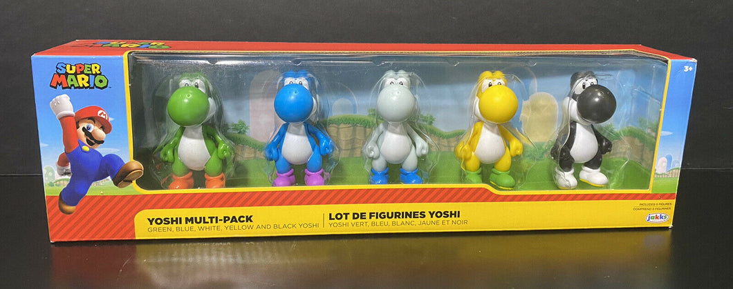 2019 JAKKS Pacific World of Nintendo 5-Figure Yoshi Multi-Pack