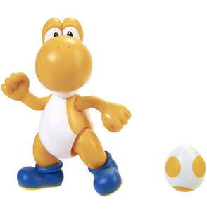 2021 JAKKS Pacific World of Nintendo 4” Action Figure: ORANGE YOSHI (w/ Egg)