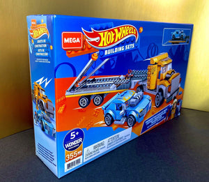 2022 MEGA Construx Hot Wheels Building Sets - TWINDUCTION HAULER PACK Racing Set