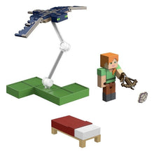 Load image into Gallery viewer, 2022 Minecraft Craft-A-Block Figure 2-Pack: ALEX VS. PHANTOM