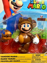 Load image into Gallery viewer, 2024 JAKKS Pacific World of Nintendo Figure: TANOOKI MARIO (w/ Super Leaf)