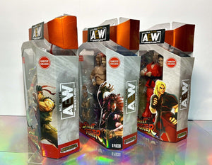 AEW x Street Fighter- KENNY OMEGA (Akuma), MATT & NICK JACKSON (Ryu & Ken) Pack!