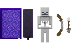 2022 Minecraft Build-a-Portal Action Figure: SKELETON (w/ Bow & Arrow)