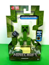 Load image into Gallery viewer, 2023 Minecraft Build-a-Portal Action Figure: CREEPER (w/ Gunpowder)