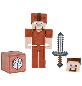 Minecraft Comic Maker Steve in Red Leather Armor Action Figure