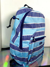 Load image into Gallery viewer, SCOUT Big Draw Water-Resistant Backpack - Light-Blue / Marine Blue Stripes