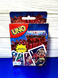 2020 Mattel Games UNO Card Game - MASTERS OF THE UNIVERSE (w/ Special Rule!)